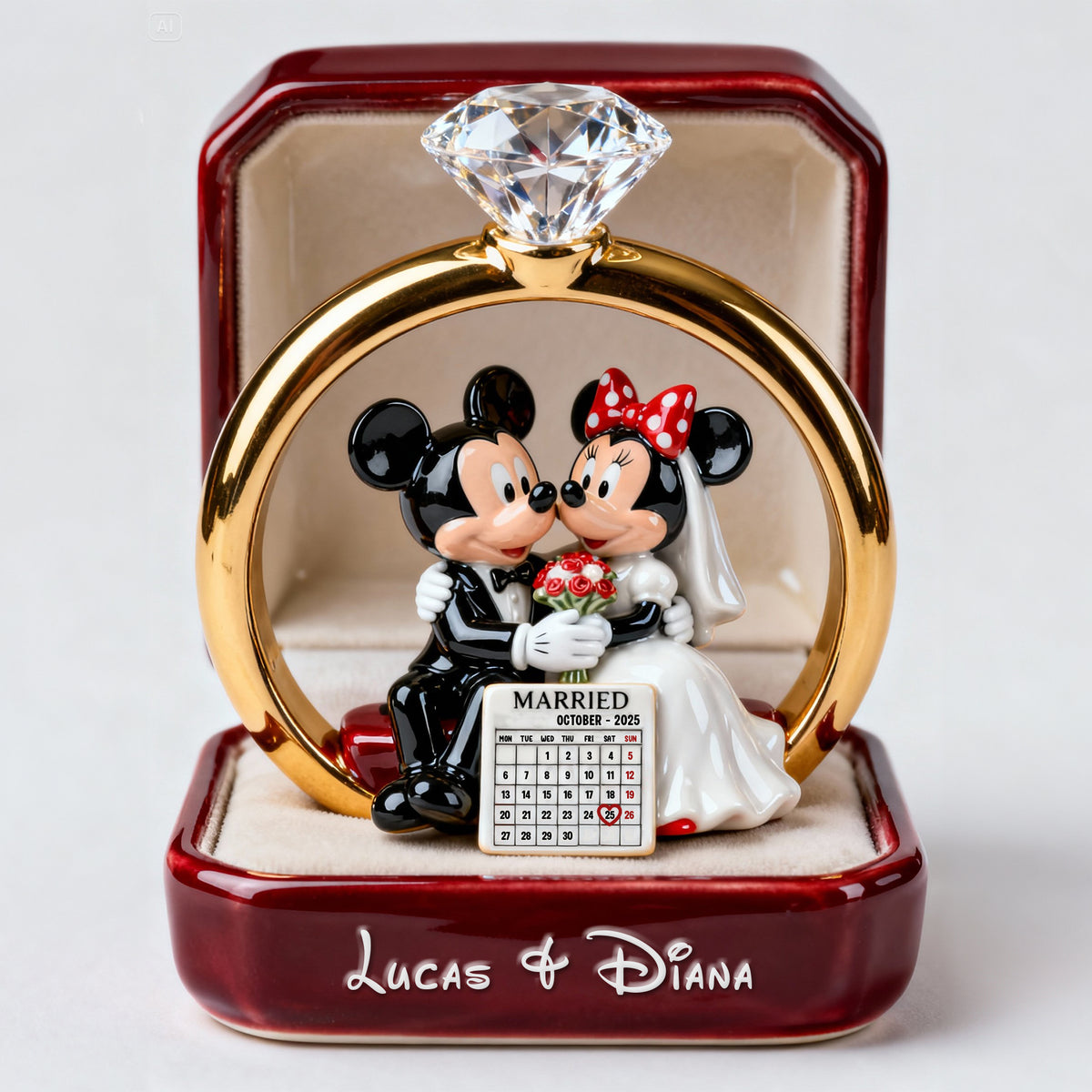 Romantic Married Couple Acrylic Plaque - Personalized Gifts For Couples 04OHTN080126-Homacus
