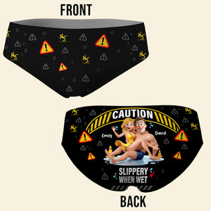 Couple Fun Caution Women Brief - Personalized Gift For Her 04qhqn160126-Homacus