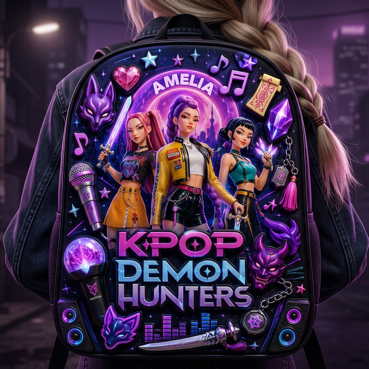 Fantasy Girl Backpack - Personalized Gifts For Kids School Bag 07nadt290626-Homacus