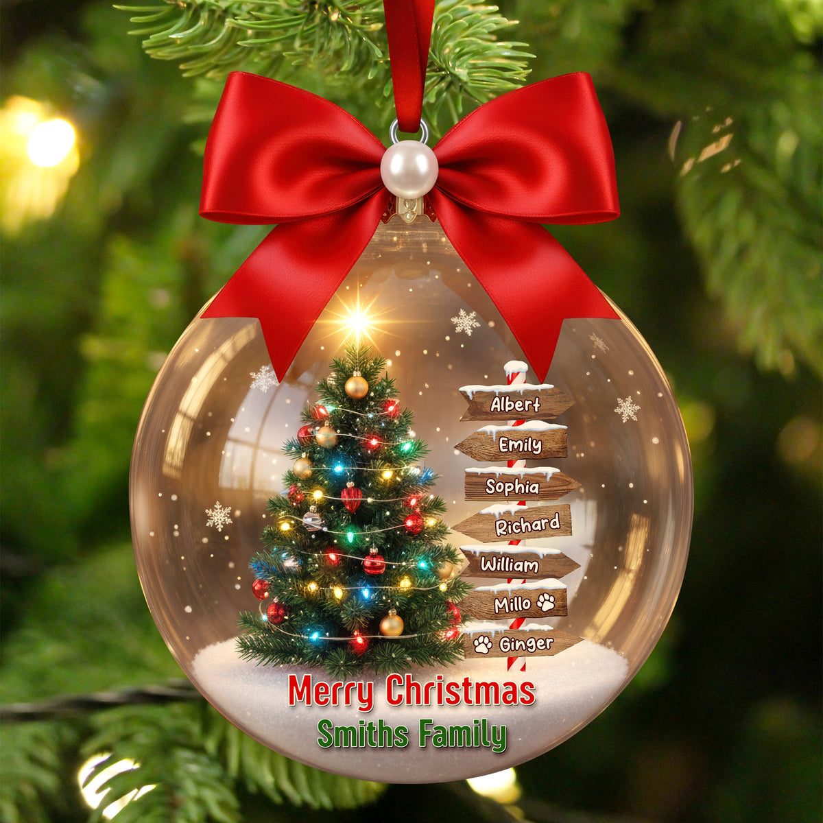 Family Tree Christmas Ornament – Personalized Gifts For Family 01hyqn191125-Homacus