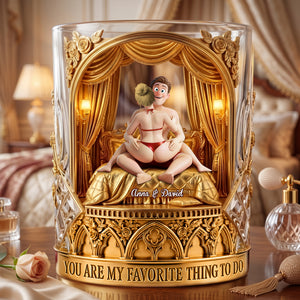 Naughty Couple Round Glass - Personalized Gifts For Couple 04ohlu080626-Homacus
