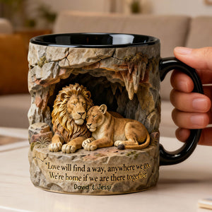 Romantic Wildlife Couple Coffee Mug – Personalized Gifts For Couple 05hylu130126-Homacus