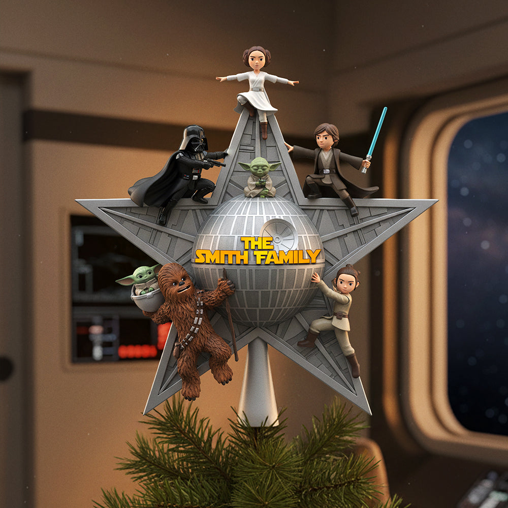 Personalized Gifts For Family Acrylic Christmas Tree Topper 01nata201125-Homacus