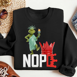 Nope Green Monster Freedom Shirt - Gifts For Christmas Shirt 03TOLU231025-Homacus