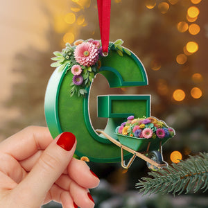 Custom Alphabet Letter Gifts For Garden Lovers Christmas Ornament 04ohtn191024-Homacus