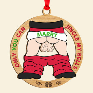 Personalized Funny Christmas Gifts For Him Wood Ornament 04acdt130924-Homacus