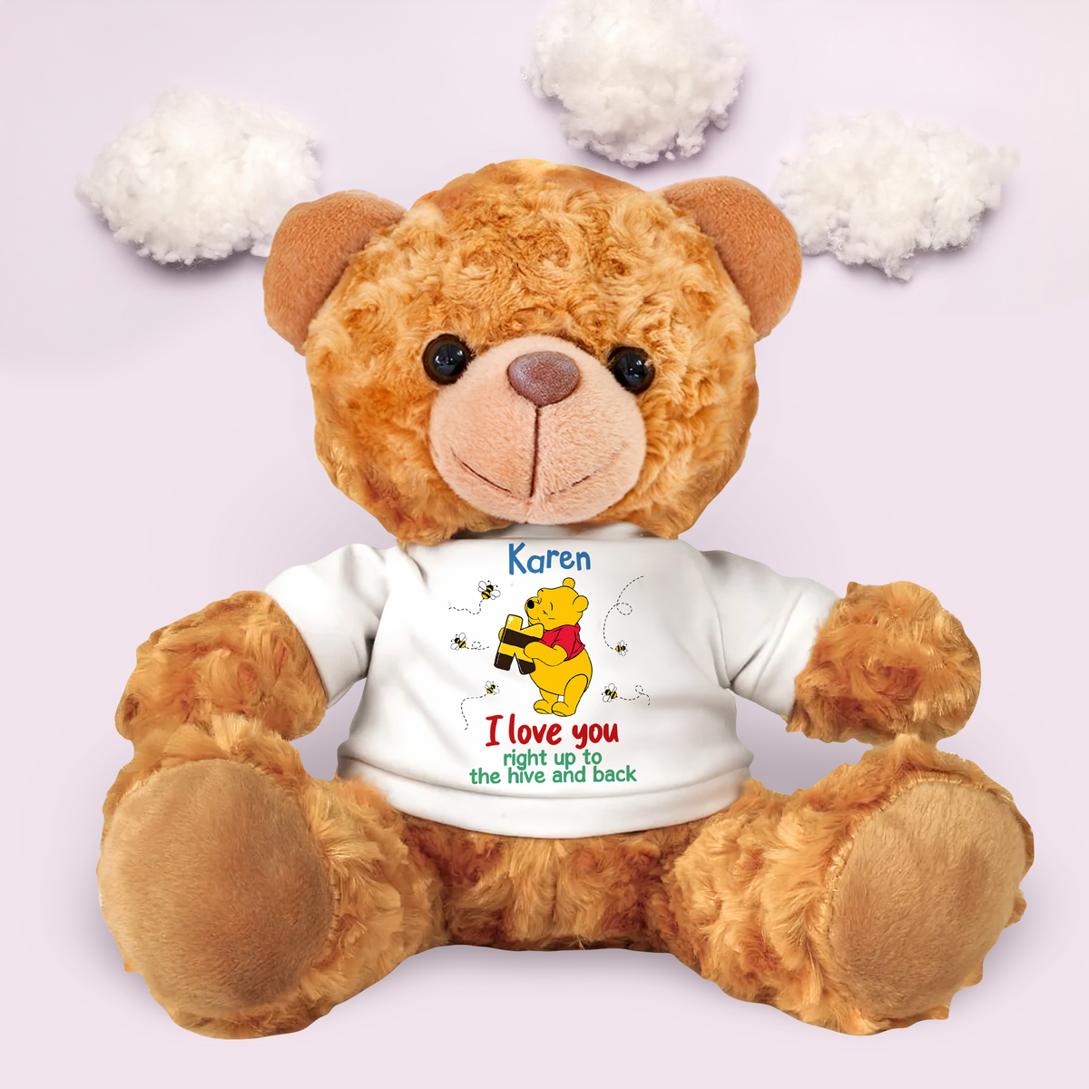 Personalized Gifts For Kids Bear With Shirt, Cute Cartoon Character 01tgpu010325-Homacus
