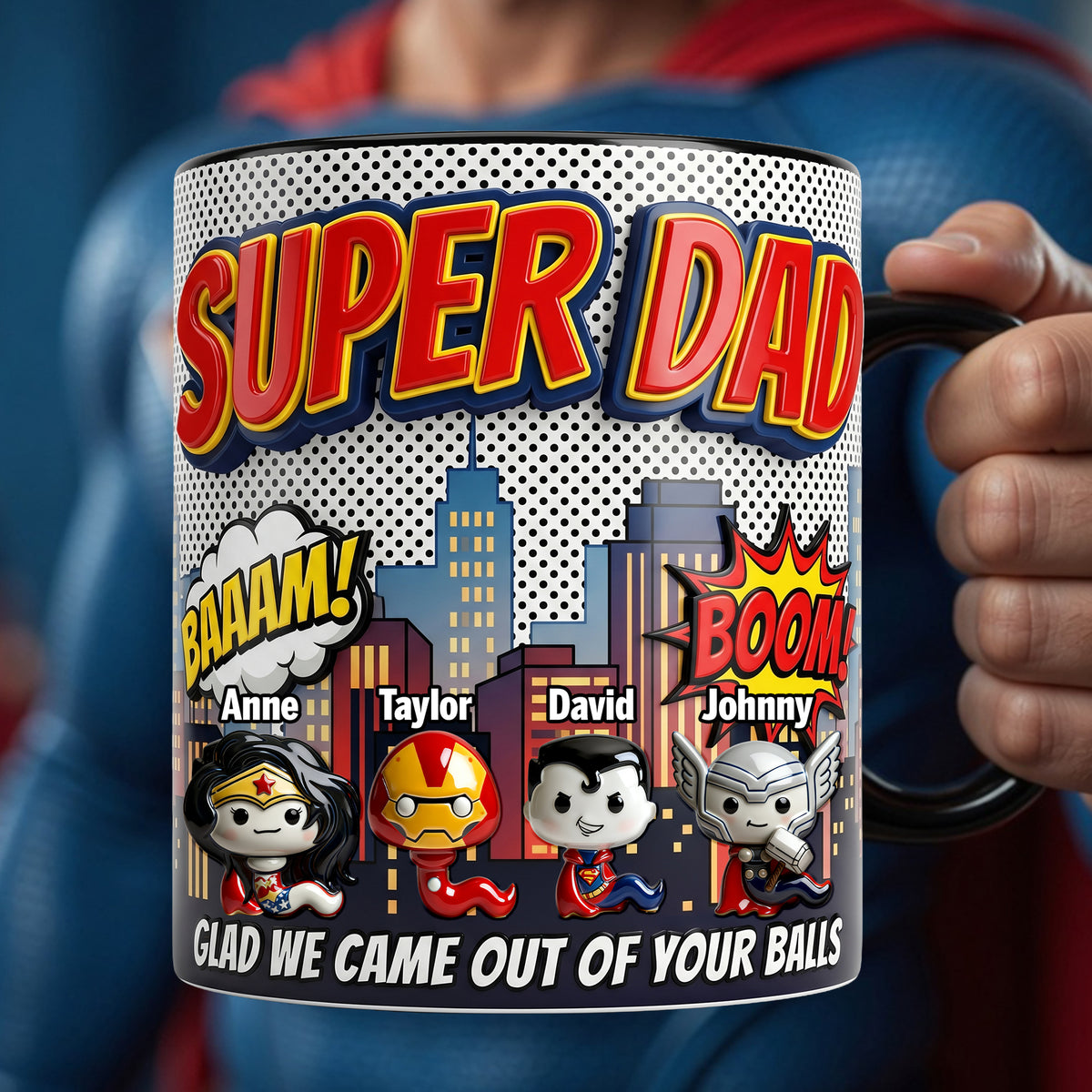 Funny Hero Sperm Magic Coffee Mug - Personalized Gifts For Dad 05palu300426-Homacus