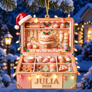 Santa's Favorite Baker Ornament - Personalized Gifts For Bakers 10PGQN141026-Homacus