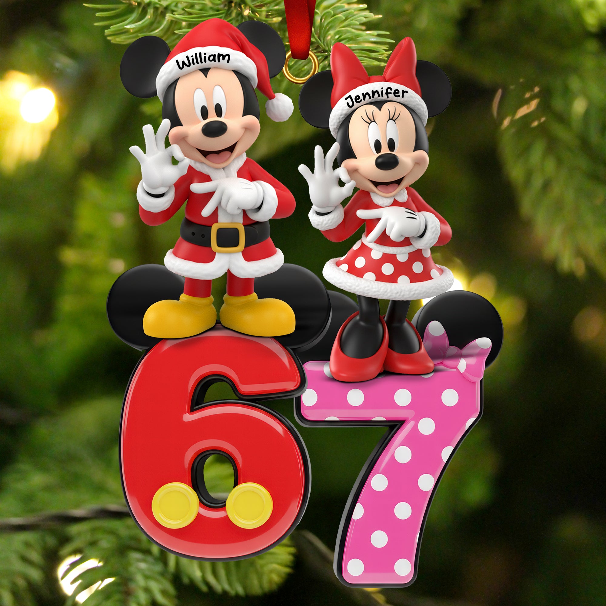 Funny Holiday Acrylic Ornament - Personalized Gifts For Couple 03naqn191125-Homacus