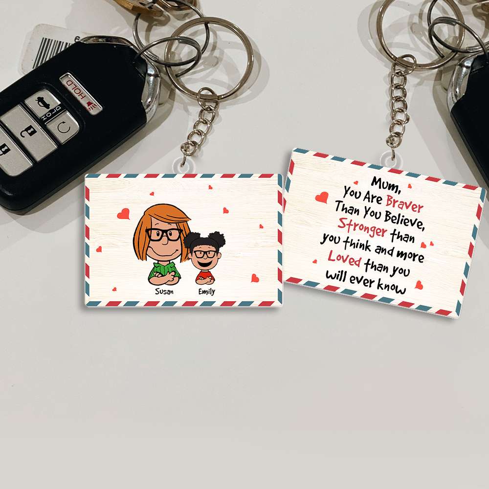 Personalized Gifts For Mom Keychain 04TOMH140125HH-Homacus