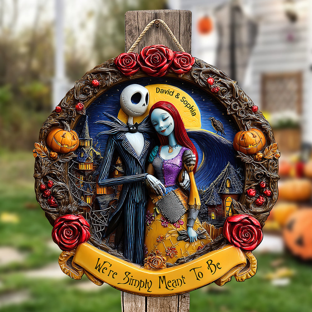 Horror Couple Wood Sign - Personalized Gifts For Couple Wood Sign 02tgqn300525-Homacus