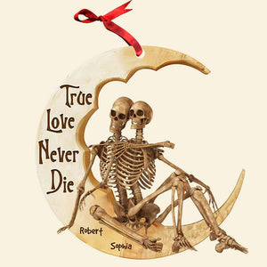 Personalized Gifts For Skull Couple Christmas Ornament 01OHDT191124