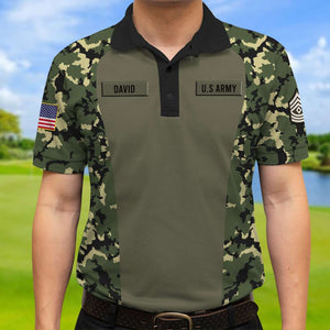 Custom Military Rank Gifts For Veteran Camo Polo Shirt American Soldier 01acqn110724-Homacus