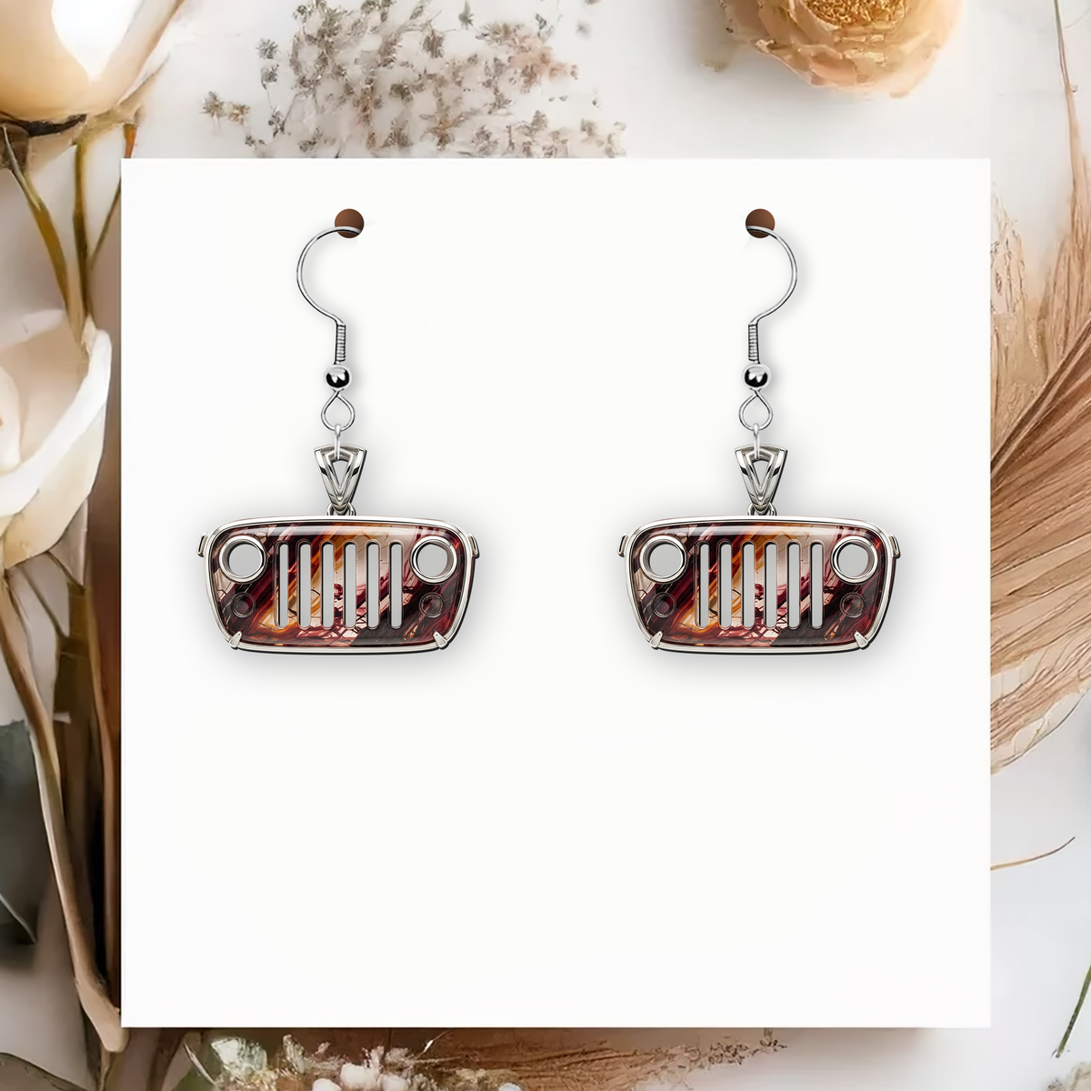 Off-road Aesthetic Earrings - Personalized Gifts For Off-road Girl 04QHLU120725-Homacus