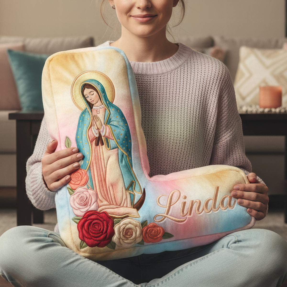 Faith Alphabet Pillow - Personalized Gifts for Loved Ones 03HUQN151225-Homacus