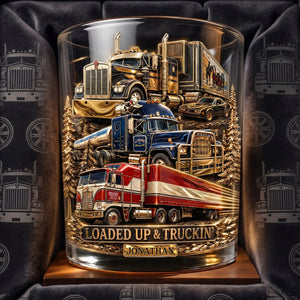 Legendary Truck Drinking Glass - Personalized Gifts For Truckers 03qhlu220626