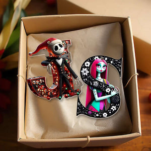 Personalized Christmas Gift For Couple Alphabet Ornament 023kamh291024-Homacus