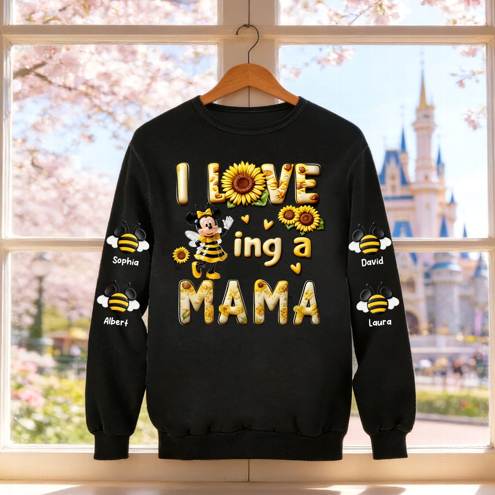 Sunflower Garden Bee 3D Sweatshirt - Personalized Gifts For Mom 04toqn250226-Homacus