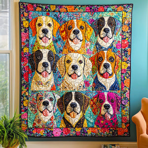 Beagle Dog Christmas Quilt Bed Set Gifts For Dog Lovers 03HUDT051124-Homacus