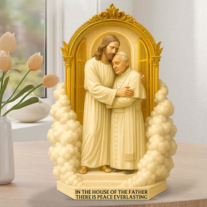 There Is Peace Everlasting - Pope Francis Plaque 02ohqn220425-Homacus