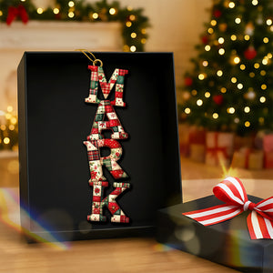 Sewing Alphabet Ornament - Personalized Gift For Christmas Ornament 03HUQN251025-Homacus