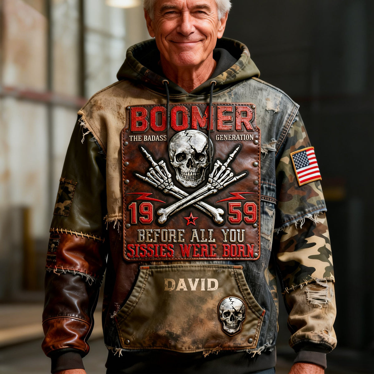 Vintage & Proud Boomer 3D Hoodie - Personalized Gift For Boomer Generation 01NALU240226-Homacus