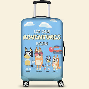 Personalized Gifts For Family Luggage Cover 03HTMH060624-Homacus