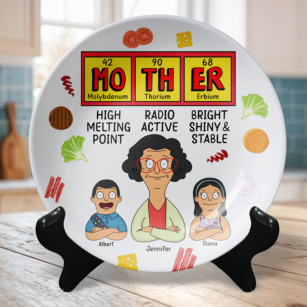 Personalized Gifts For Mom Round Plate 05TOQN210325HG-Homacus
