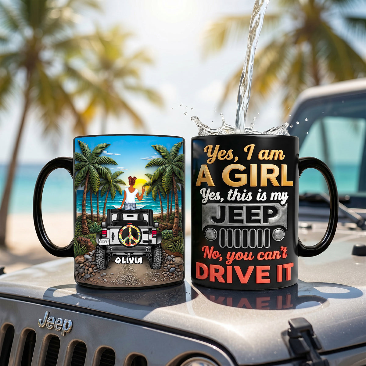 Adventure Girl Magic Coffee Mug - Personalized Gifts For Off-road Lovers 01HUDH230426-Homacus