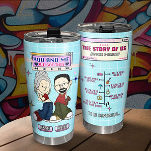 Personalized Gifts For Couples Tumbler Y2K Couple Relationship Milestones 05TOLU090125HG-Homacus