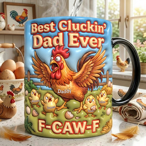 Best Cluckin' Dad Ever Magic Mug - Personalized Gifts For Dads 04nalu130526-Homacus