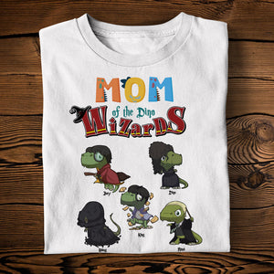 Personalized Gifts For Dino Mom Shirt Cute Playful Dino Wizards 01KALU240225-Homacus