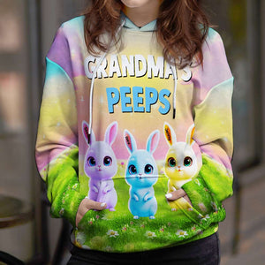 Personalized Gifts For Grandma 3d Shirt, Bunny Peeps 03TGMH110225 Easter Gifts-Homacus