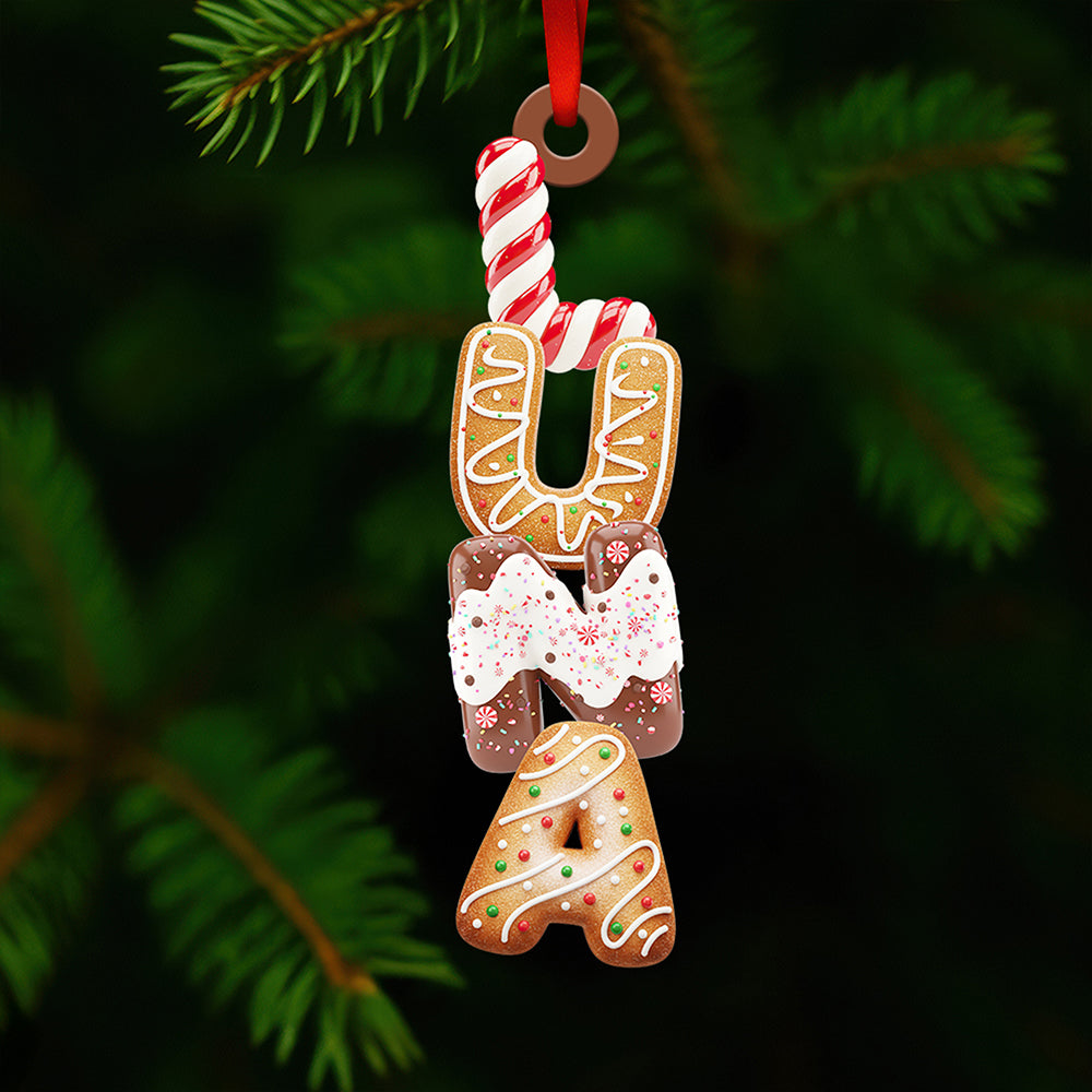 Cookies Alphabet Christmas Ornament Personalized Gifts 02HYDT291025-Homacus