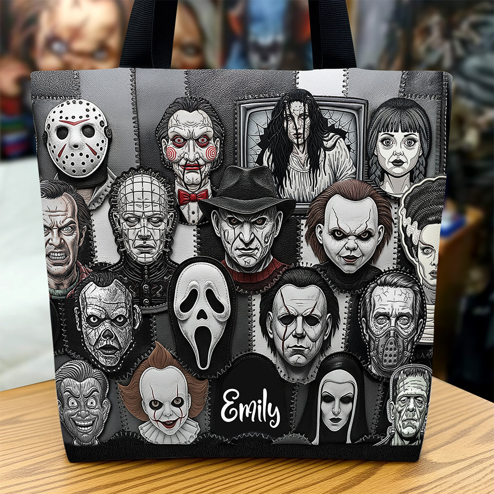 Horror Patches Tote Bag, Personalized Gifts For Horror Movie Fans 06qhqn080825-Homacus