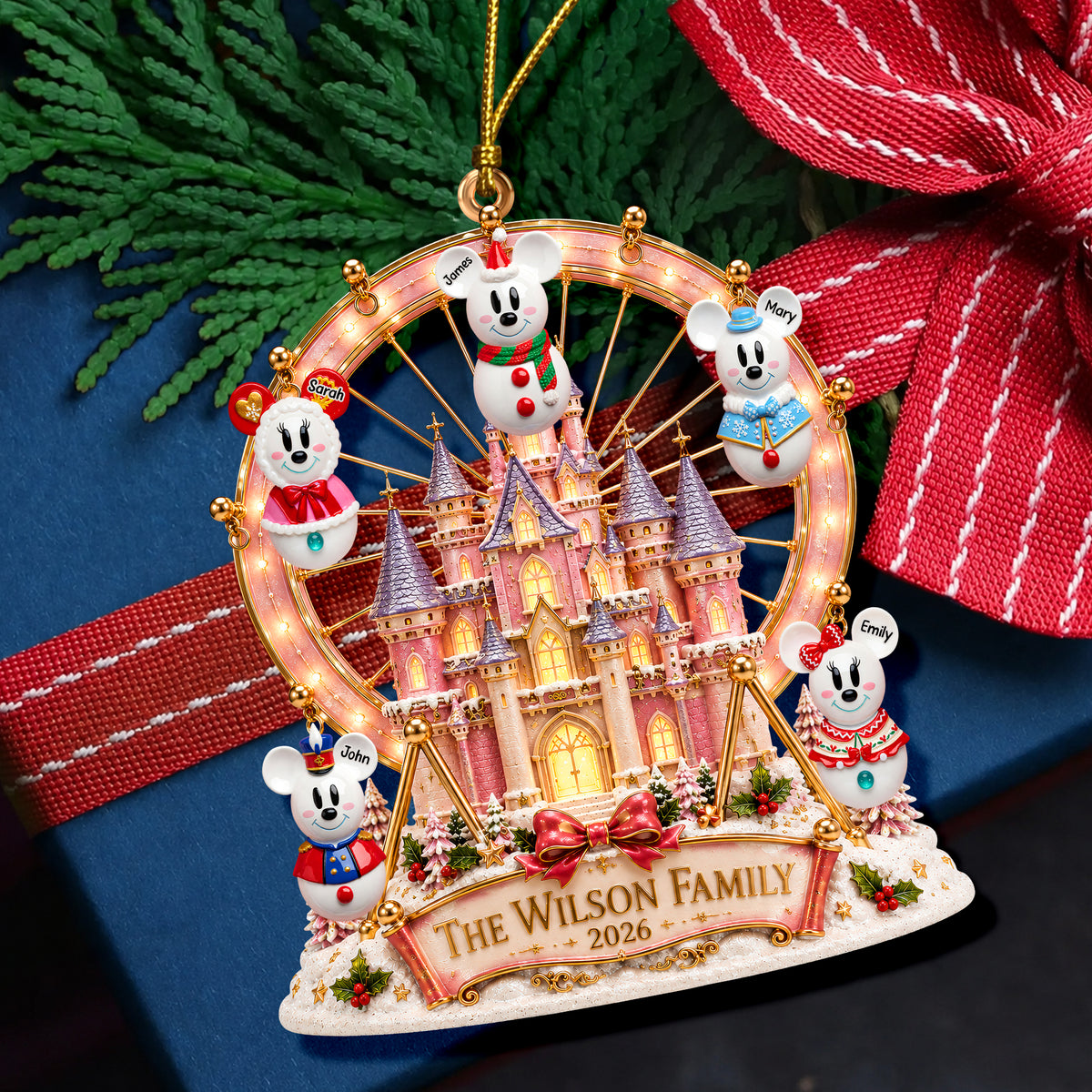 Magical Snowman Family Christmas Ornament - Personalized Gifts For Family 01naqn080926