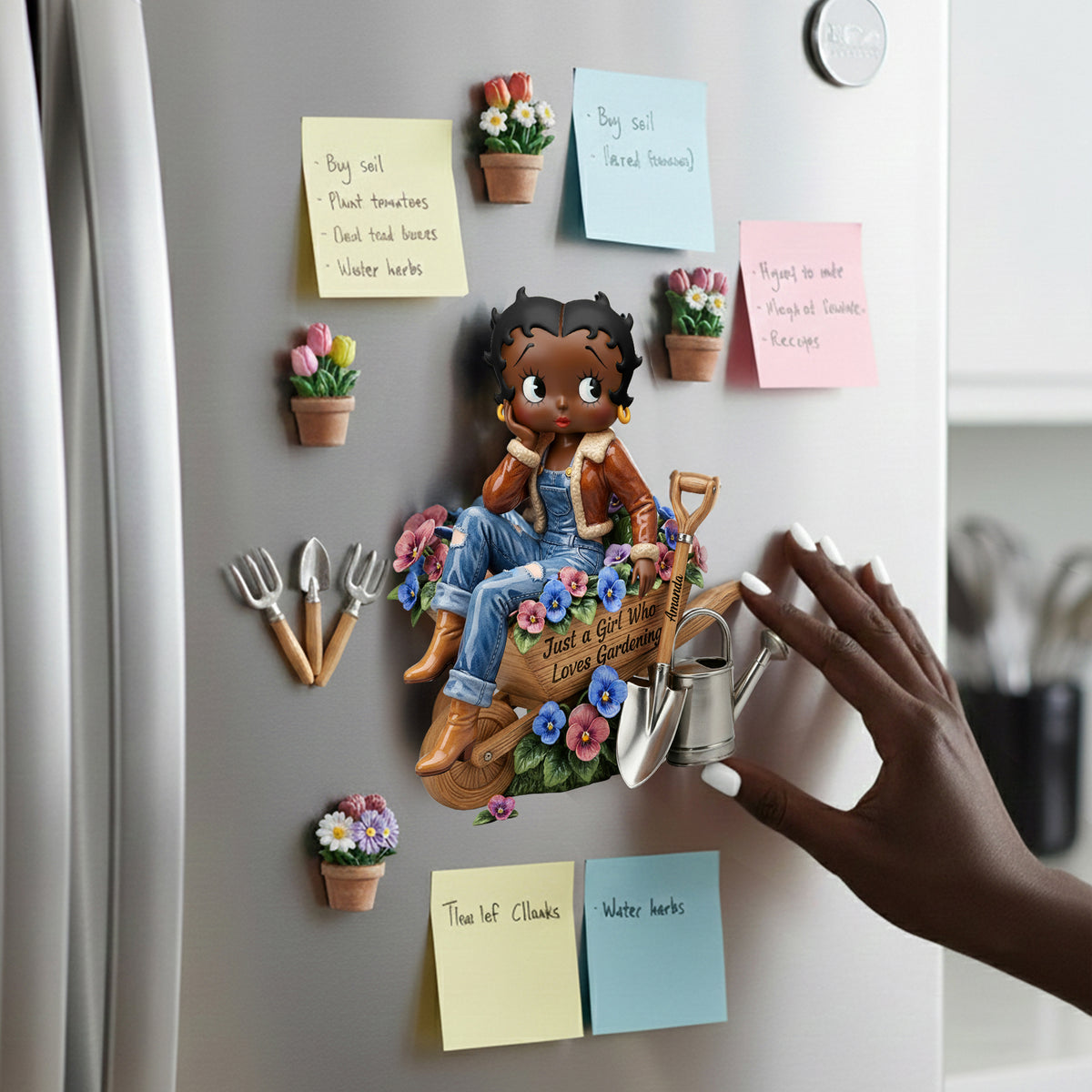 Gardening Girl Fridge Magnet - Personalized Gifts For Gardeners 06palu091225-Homacus