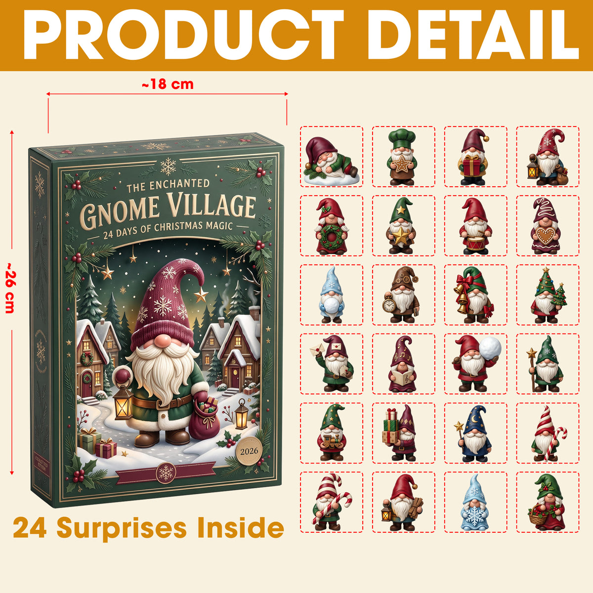 Gnome Village Advent Calendar Blind Box - Personalized Christmas Gifts 04totn271026-Homacus