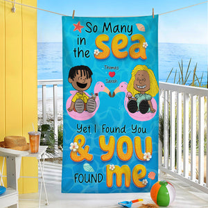 Personalized Gifts For Couple Beach Towel 01kaqn100125pa-Homacus