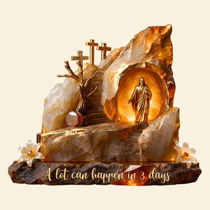 Holy Jesus Christ Resurrection Plaque, Easter Gifts For Christians 01qhdt070326