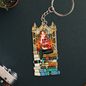 Personalized Gifts For Book Lover Keychain 04HUPU271224PA-Homacus