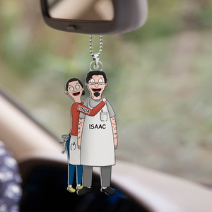 Personalized Gifts For Couple Car Ornament 01qhhu241224hg-Homacus