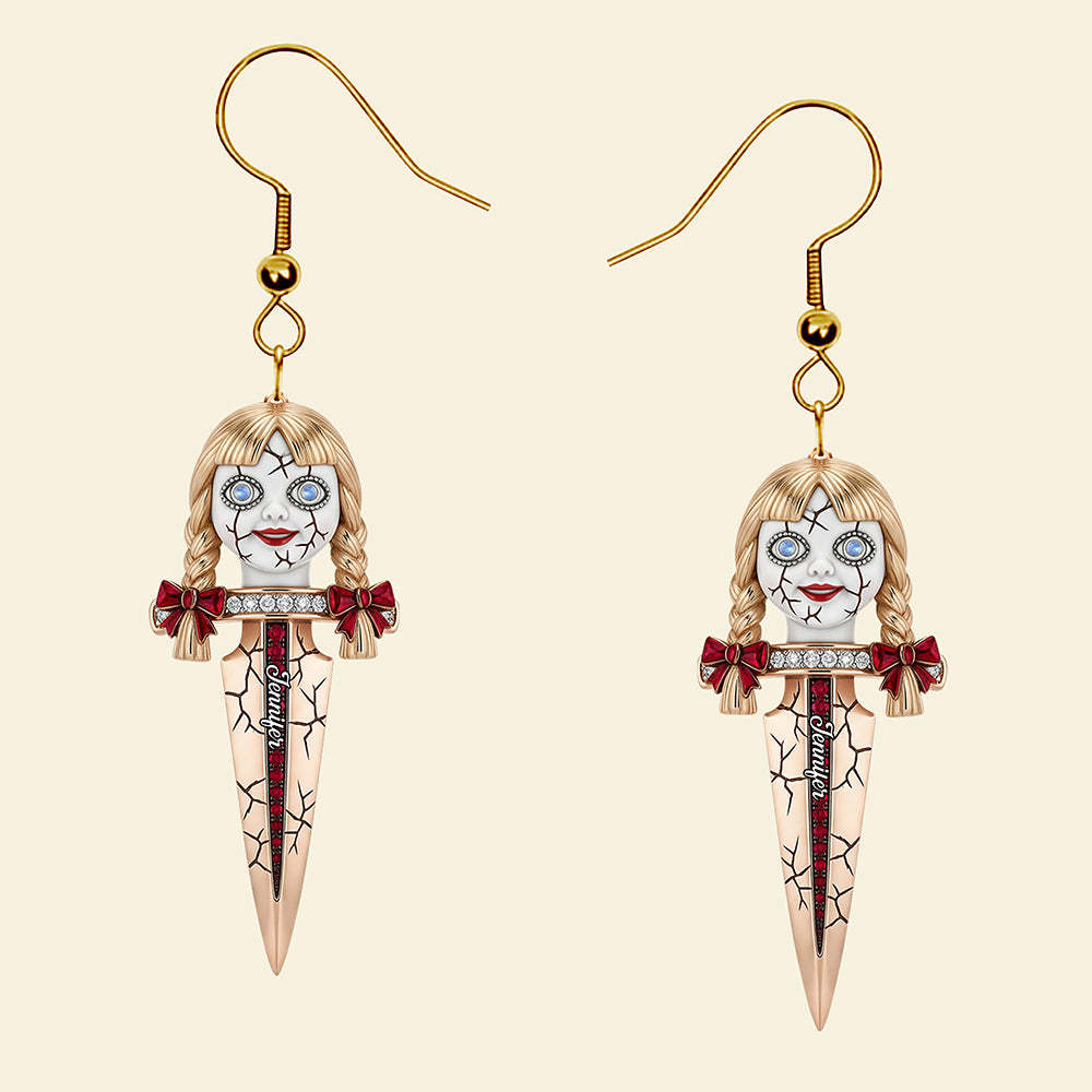 Creepy Knife Earrings, Personalized Gifts For Horror Movie Fans 01naqn160725-Homacus