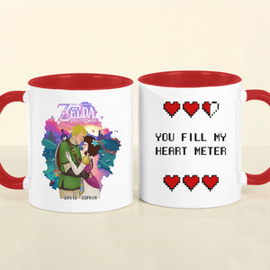 Personalized Gifts For Couple Coffee Mug You Fill My Heart Meter 01XQDT031224HG-Homacus