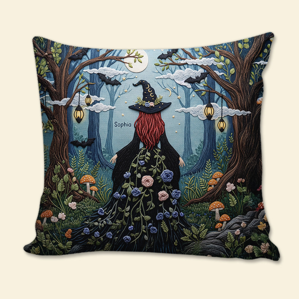 Forest Witch Pillow – Personalized Gifts for Witch Lovers 01naqn130625-Homacus