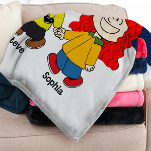 Personalized Gifts For Couple Blanket Happiness Is Together 01OHPO041023HH-Homacus