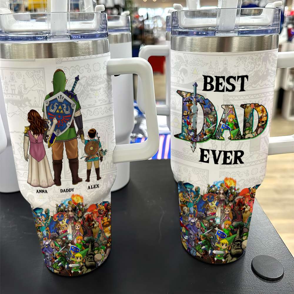 Best Dad Ever Tumbler Personalized Gifts For Father's Day 07qhdt200424hg-Homacus