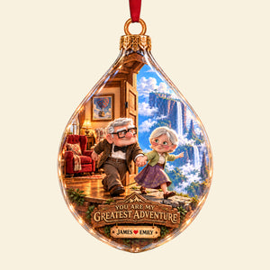 You Are My Greatest Adventure Christmas Ornament - Personalized Gifts For Couple 04hata131026-Homacus