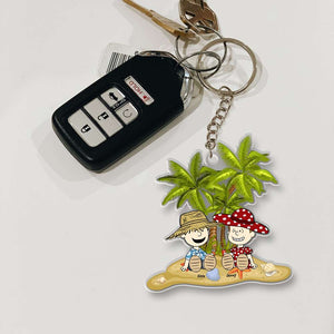 Personalized Gifts For Couple Keychain 05OHMH080125PA-Homacus